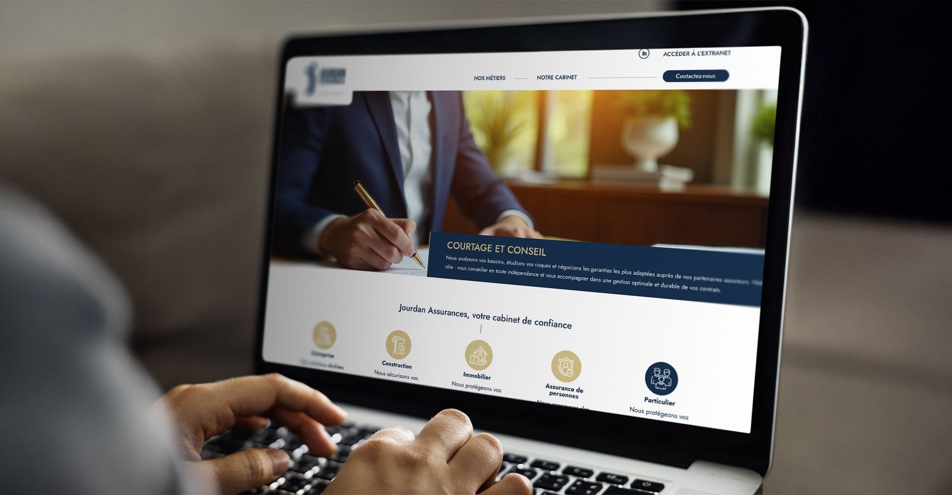 Header Accueil Jourdan Assurances Nouveau site internet Jourdan Assurances